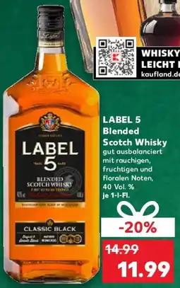 Kaufland LABEL 5 Blended Scotch Whisky Angebot