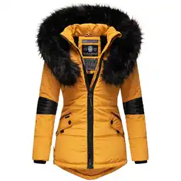 Netto Marken-Discount NAVAHOO Damen Winterjacke edle Steppjacke mit Schwarzem Kunstpelzkragen Nirvana Angebot