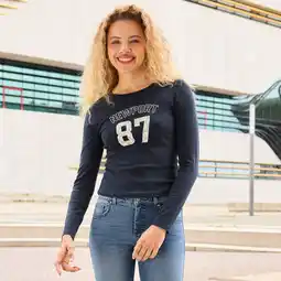 NKD Damen-Langarmshirt mit Frontaufdruck Angebot