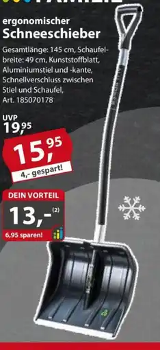 Sonderpreis Baumarkt ergonomischer Schneeschieber Angebot