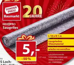 Sonderpreis Baumarkt DECOPRO Saugvlies Angebot