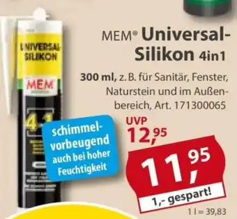 Sonderpreis Baumarkt MEM Universal- Silikon 4in1 Angebot