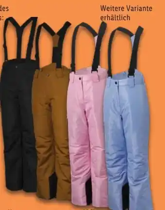 Lidl Crivit Kinder-Ski-Hose Angebot