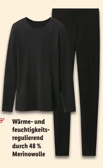Lidl Esmara Herren Merino-Thermounterhemd Angebot