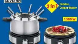 Lidl Severin Fondue-Crêpes-Kombination FO 2471-160 Angebot