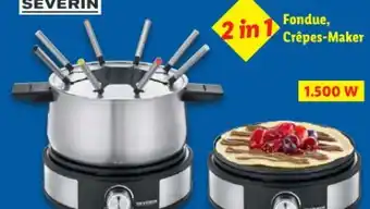 Lidl Severin Fondue-Crêpes-Kombination FO 2471-160 Angebot