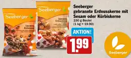 HIT Seeberger gebrannte Erdnusskerne mit Sesam oder Kürbiskerne Angebot