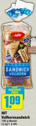 HIT HIT Vollkornsandwich Angebot