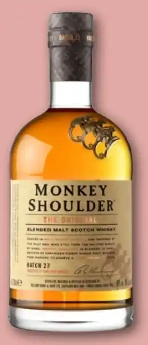 REWE Monkey Shoulder The Original Blended Malt Scotch Whisky Angebot