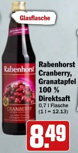 HIT Rabenhorst Cranberry, Granatapfel 100 % Direktsaft Angebot