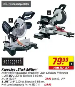 toom Baumarkt Scheppach Kappsäge „Black Edition" Angebot