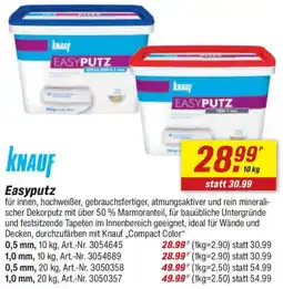 toom Baumarkt KNAUF Easyputz Angebot