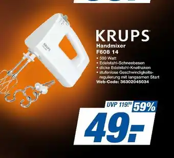 Expert Krups handmixer f608 14 Angebot