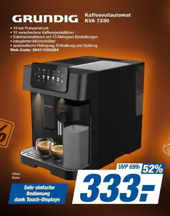 Expert Grundig kaffeevollautomat kva 7230 Angebot