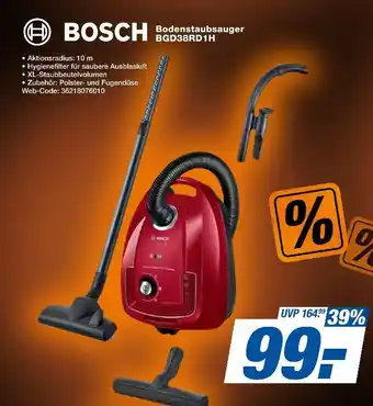 Expert Bosch bodenstaubsauger bgd38rd1h Angebot