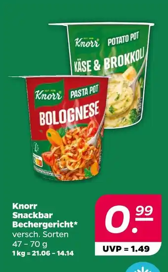 NETTO Knorr snackbar bechergericht Angebot