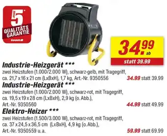 toom Baumarkt Industrie-Heizgerät Angebot