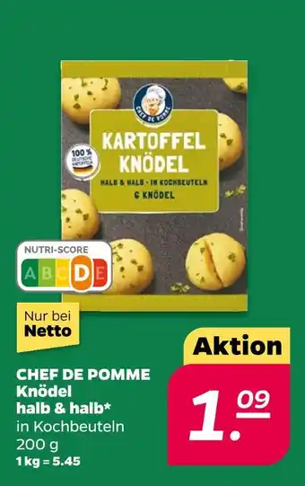 NETTO Chef de pomme knödel halb & halb Angebot