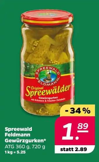 NETTO Spreewald feldmann gewürzgurken Angebot