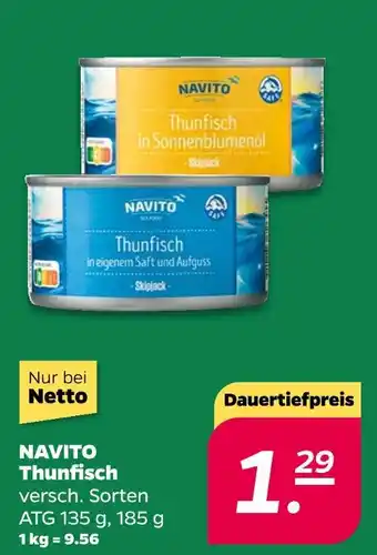 NETTO Navito thunfisch Angebot
