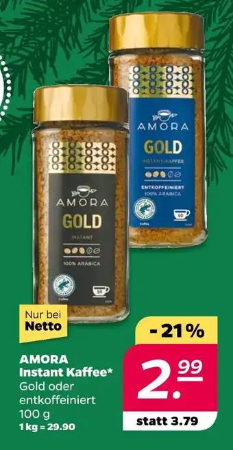 NETTO Amora instant kaffee Angebot