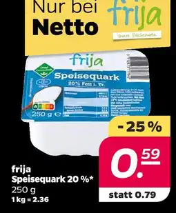 NETTO Frija speisequark 20 % Angebot