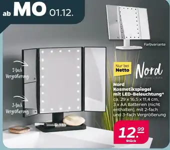 NETTO Nord kosmetikspiegel mit led-beleuchtung Angebot