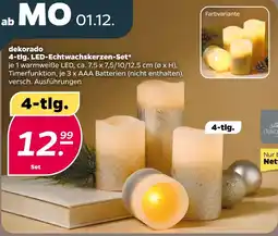 NETTO Dekorado led-echtwachskerzen-set Angebot