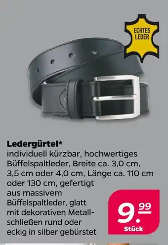 NETTO Ledergürtel Angebot