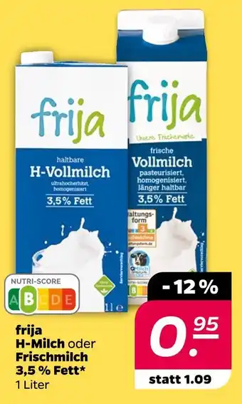 NETTO Frija h-milch oder frischmilch Angebot