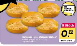NETTO Sonntags- oder weizenbrötchen Angebot