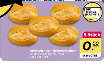 NETTO Sonntags- oder weizenbrötchen Angebot