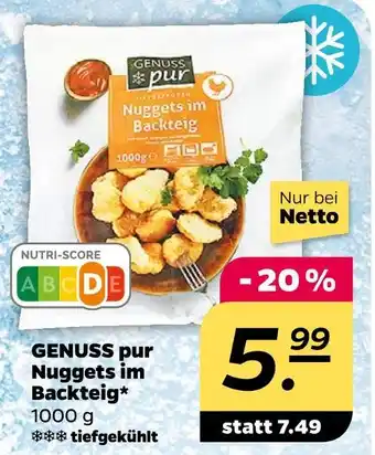 NETTO Genuss pur nuggets im backteig Angebot