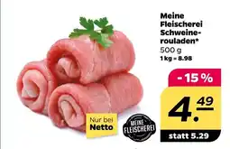 NETTO Meine fleischerei schweinerouladen Angebot