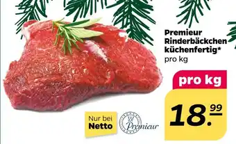 NETTO Premieur rinderbäckchen küchenfertig Angebot