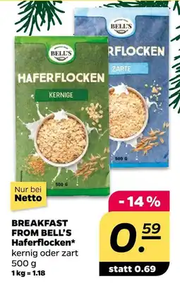 NETTO Bell's haferflocken Angebot