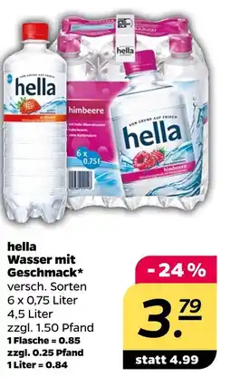 NETTO Hella wasser mit geschmack Angebot