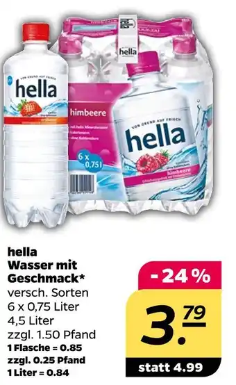 NETTO Hella wasser mit geschmack Angebot