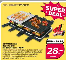 NETTO Gourmetmaxx raclette grill für 8 personen 1400 w Angebot