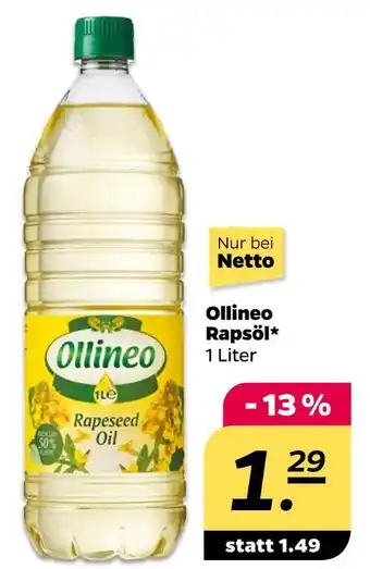NETTO Ollineo rapsöl Angebot