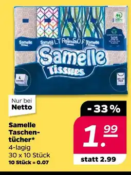 NETTO Samelle taschentücher Angebot