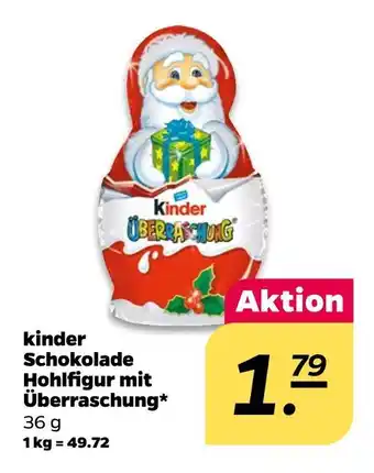 NETTO Kinder schokolade hohlfigur mit überraschung Angebot