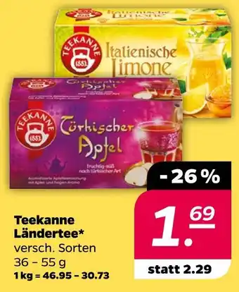 NETTO Teekanne ländertee Angebot