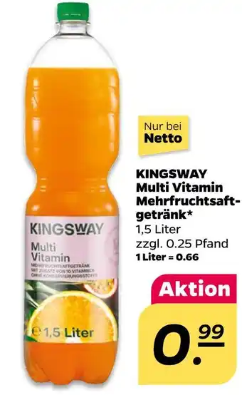 NETTO Kingsway multi vitamin mehrfruchtsaftgetränk Angebot