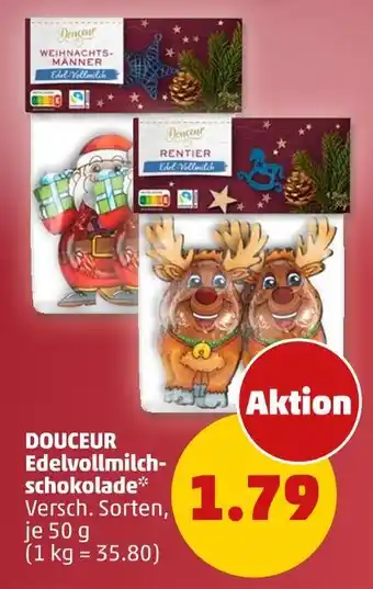 PENNY Douceur weihnachts-männer edel-vollmilch Angebot
