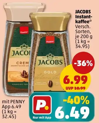 PENNY Jacobs instantkaffee gold Angebot
