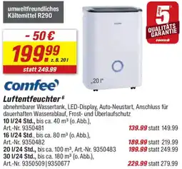 toom Baumarkt Comfee Luftentfeuchter Angebot