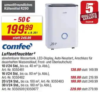toom Baumarkt Comfee Luftentfeuchter Angebot