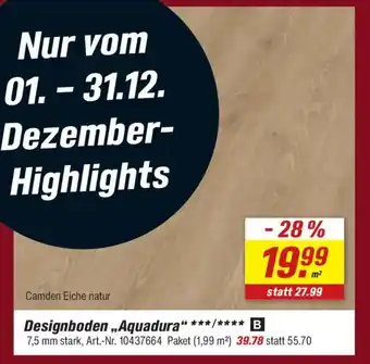 toom Baumarkt Designboden „Aquadura" Angebot