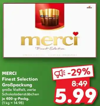 Kaufland MERCI Finest Selection Großpackung Angebot